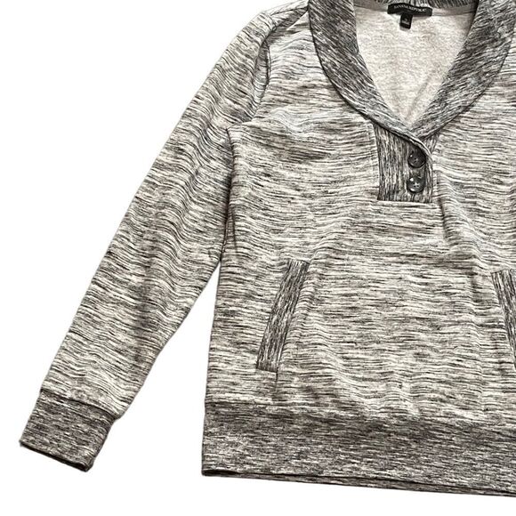 Banana Republic Gray Heathered Collared Sweater SMALL - Picture 5 of 14
